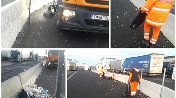 Românii care ies din țară pe la vama Nădlac lasă DEZASTRU în urma lor