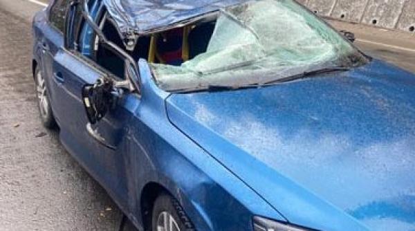 Româncă, ucisă de un copac căzut peste mașină. Era cu familia în vacanță în Bucovina