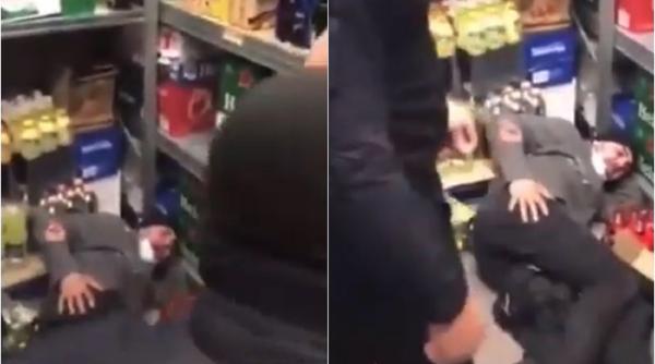 Imagini de o cruzime rară. Bodyguarzii bat cu lopata și cu picioarele un român prins la furat (VIDEO)