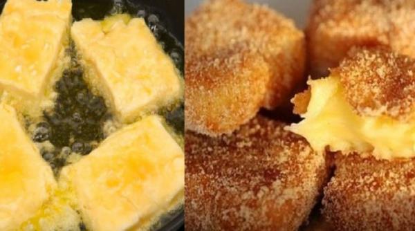 Lapte prăjit. Rețetă desertului cu o crusta crocantă și crema fină în interior