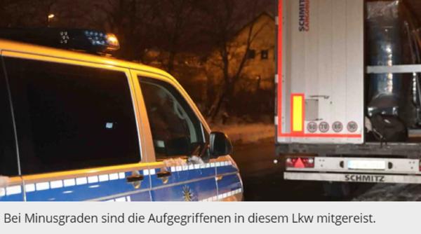 Germania. Cinci copii, găsiți degerați în camionul unui șofer român