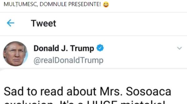 Val de ironii la adresa lui Șoșoacă după ce a crezut că Trump îi regretă excluderea din AUR: „Cine are curajul s-o anunțe că e o poantă?”