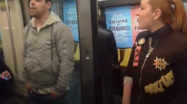 Cuplu de români, senzație în metroul din Paris: I-au lăsat pe francezi muți de uimire. Imagini virale!