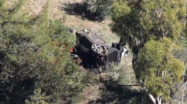 Tiger Woods, accident grav de circulație - Imagini VIDEO de la locul tragediei