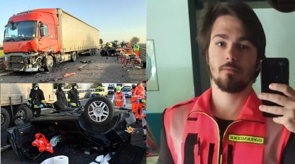 Italia. Șofer român de camion, accident mortal: Un asistent medical de 24 de ani a sfârșit sub roțile TIR-ului