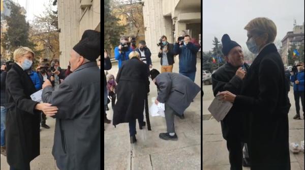 Raluca Turcan, cadou neașteptat de la un pensionar: „Credeam că nu o să vă opriţi să vorbiţi cu mine”