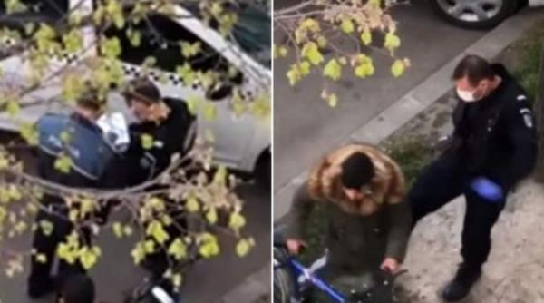 Jandarm român, filmat în timp ce lovește un copil: „Ăştia sunt plătiţi din bani publici ca să ne bată copiii când vor muşchii lor” 