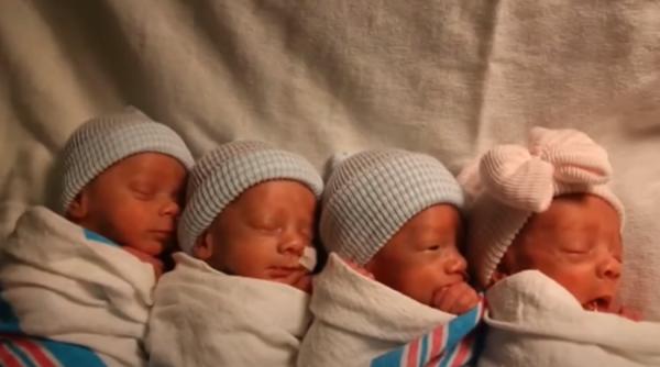 Caz unic: O româncă infectată cu Covid-19 a născut PATRU bebeluși perfect sănătoşi