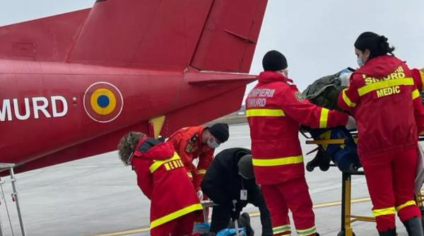 Româncă, transferată, cu un avion SMURD, la Centrul de Arși din Viena 