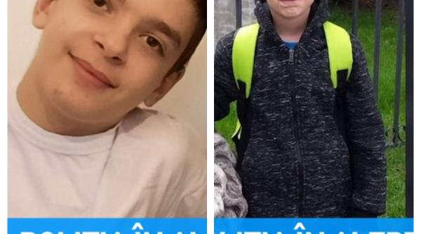 Alex și Ionuț au dispărut fără urmă. Părinții sunt disperați. I-a văzut cineva? 