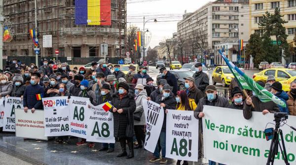 Proteste de amploare pentru autostrăzile din Moldova: „A7 și A8 în pericol de a nu fi finanțate"