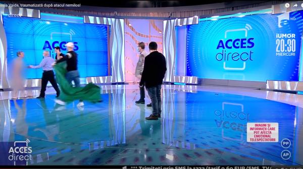 Mirela Vaida, atacată la Acces Direct. Ce s-a întâmplat în studio după ce emisia s-a oprit. Video