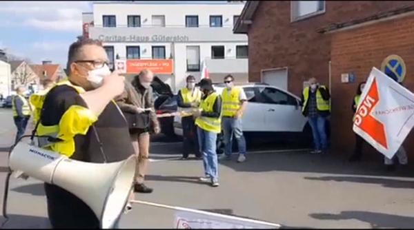 Germania. Muncitorii români din industria cărnii, protest de amploare (VIDEO)