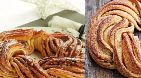 Cozonac estonian Kringel cu aromă de scorțișoară. Rețeta unui desert pentru mesele de sărbătoare