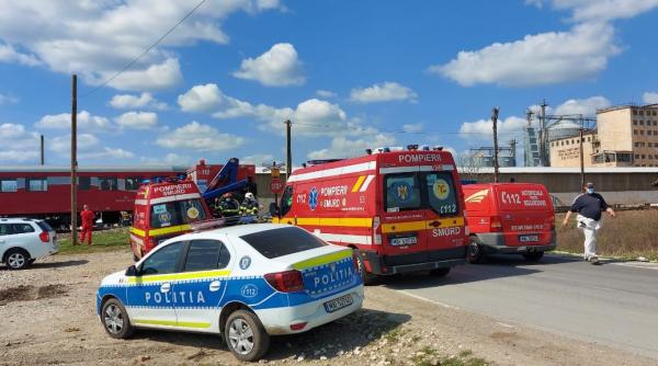 Accident grav în Timiș: IMPACT între un tren și un TIR