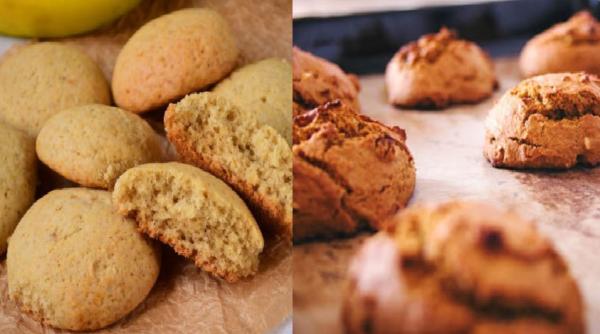 Biscuiți cu banane fără unt și fără lapte. Rețetă ușoară și delicioasă, cu doar 55 de calorii 