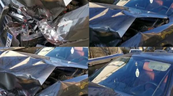 Șofer român, urmărit cu focuri de armă, la Iași. Cursa s-a terminat cu un accident rutier