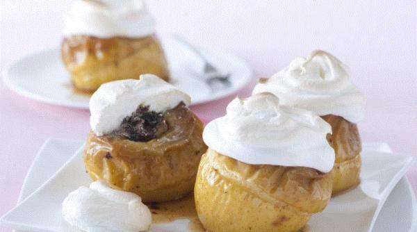 Mere la cuptor, umplute cu bezea. Rețeta unui desert de cinci stele, dezvăluit de cofetarii italieni