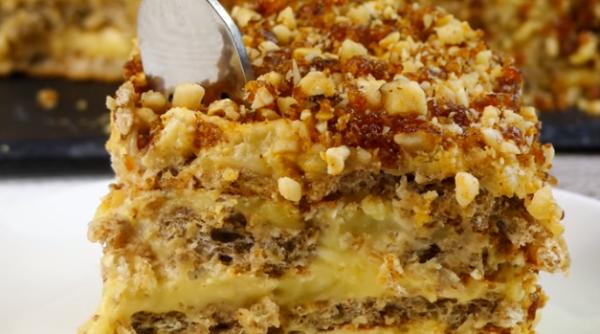 Rețetă de Florii. Tort cu nuci și miere, de post: Desertul ideal care va completa masa cu pește