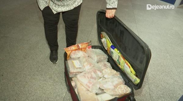 Româncă din Italia, prinsă pe aeroport cu un miel întreg în bagaje. Mai avea în troler slănină, drob și cârnați