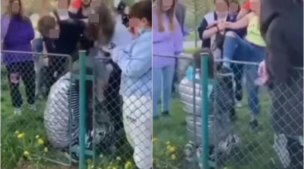 Fată româncă, umilită şi bătută de mai mulţi adolescenţi, într-un parc (VIDEO)