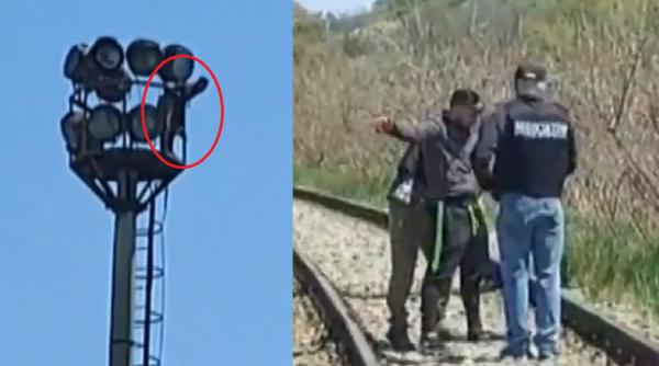 Un român amenința că se aruncă pe un stâlp de peste 20 de metri, la Brașov: „Iubesc românii, nu mai vreau să plec din țara mea“