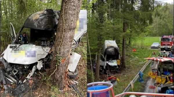 Germania. Român, mort la spital după ce a ars de viu în duba pe care o conducea. Florin avea doar 22 de ani