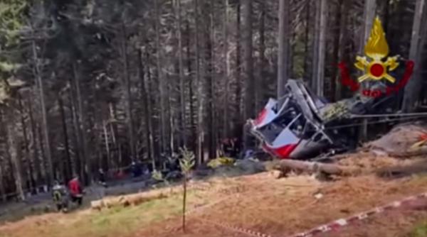 Trei persoane reţinute după accidentul de teleferic din Italia în care au murit 14 oameni: „Au acționat în mod conștient”