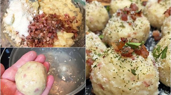 Knodel, chiftele germane din cartofi. Cel mai delicios și rapid preparat. Secretul ca să iasă fragede 