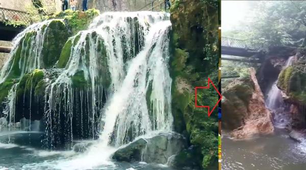 Cascada Bigăr s-a PRĂBUȘIT: Era considerată una dintre cele mai frumoase din Europa (VIDEO)
