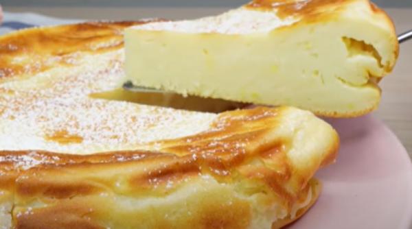 Tartă super cremoasă cu lămâie. Fără grăsimi și fără zahăr. O porție are doar 130 calorii