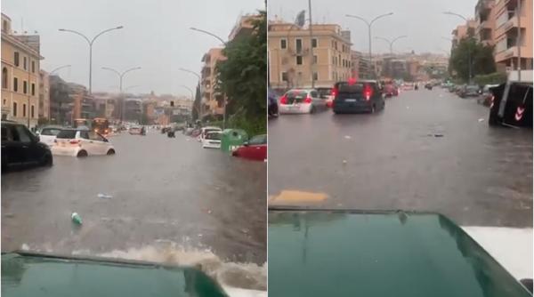 Roma este sub ape. Imagini terifiante din capitala Italiei - VIDEO