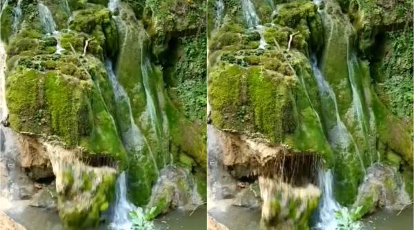 Romsilva RESPINGE informațiile false. Cascada Bigăr s-a prăbușit din cauze naturale - VIDEO