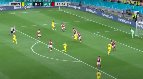 EURO 2020. Austria s-a calificat în optimi după ce a învins Ucraina la București