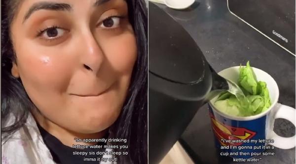 Noul trend pe TikTok: Bei fiertură de salată ca să adormi mai ușor. Ce spun studiile - VIDEO