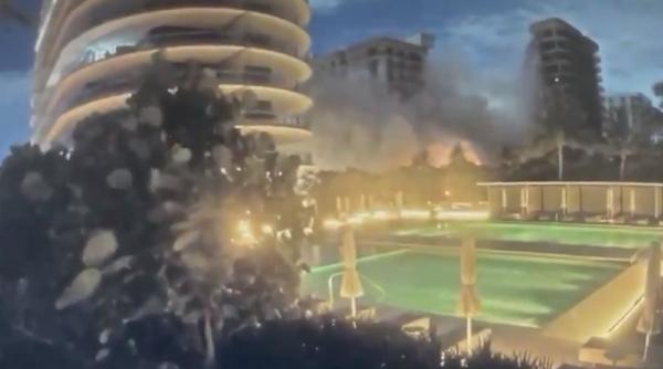 Un bloc de 12 etaje din Miami s-a prăbuşit. Martor: „A fost îngrozitor. Țipau și adulții, și copiii”