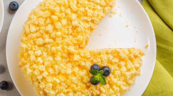 Tort Mimoza fără zahăr și fără făină. Un desert perfect pentru cei care țin la siluetă