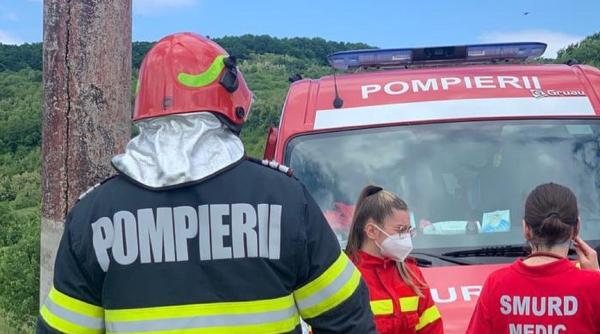 Un mort și trei răniți după un accident devastator, în județul Bistrița-Năsăud