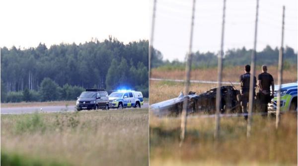 Suedia. Un avion s-a prăbuşit, la puţin timp după decolare. Nu există niciun supraviețuitor