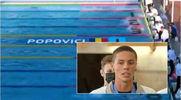 Italia. Un român de 16 ani, noua senzație a natației mondiale. Câte medalii a cucerit David Popovici într-o săptămână
