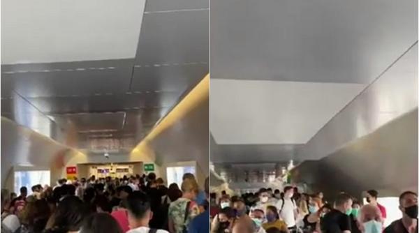 Românii care se întorc în ţară stau la cozi uriașe pe Otopeni. Director CNAB: „Nu au formulare completate. Am pus imprimante, le dăm pixuri”