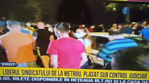 Sindicalistul Ion Rădoi, plasat sub control judiciar. Aplaudacii săi au protestat în fața DNA