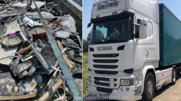 Tone de deşeuri din aluminiu, încărcate din Italia, oprite în vama Giurgiu  