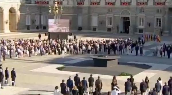 Spania. Omagiu pentru victimele pandemiei de COVID-10, prezidată de regele Felipe al VI-lea - VIDEO