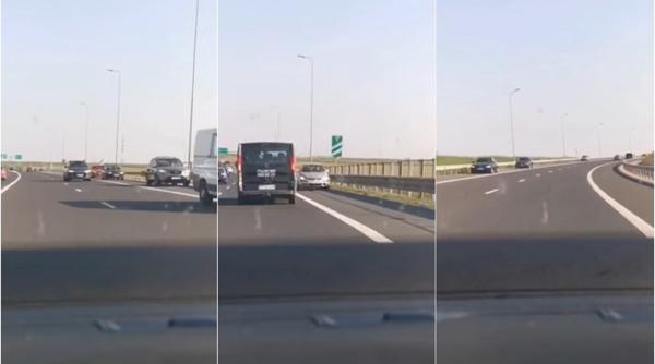 Zeci de șoferi pe contrasens, pe autostrada A2 și A4, în Constanța - VIDEO