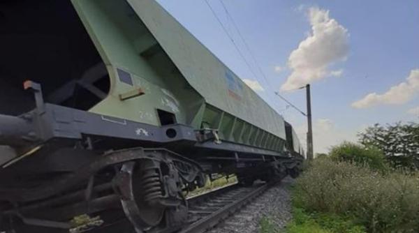 Tren de marfă, deraiat la Fetești. Circulaţia feroviară a fost întreruptă