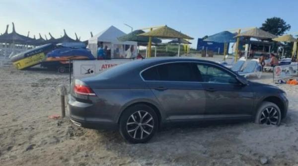 Șmecherul care și-a parcat mașina pe plajă la Saturn, cercetat în patru dosare penale