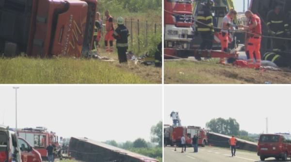 Tragedie în Croația. Zece morți într-un autobuz, care s-a răsturnat pe autostradă. Alte 46 de victime, la spital