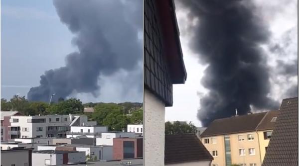 EXPLOZIE uriașă la o Uzină Chimică din Germania: "Nor otrăvitor, închideți ușile și ferestrele" - VIDEO. ULTIMA ORĂ
