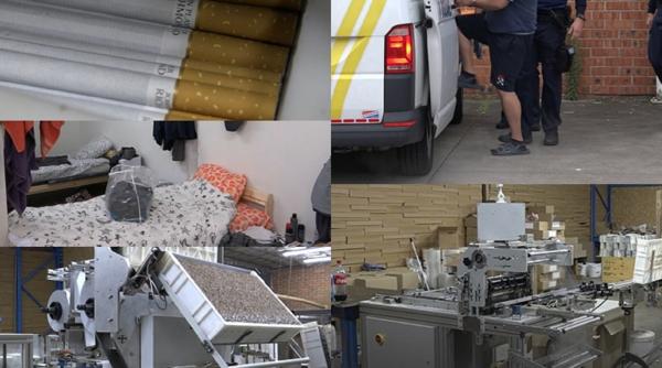 Belgia. Zeci de români, la cea mai mare fabrică ilegală de țigări: „Sunt doar pioni în rețeaua criminală mai mare”